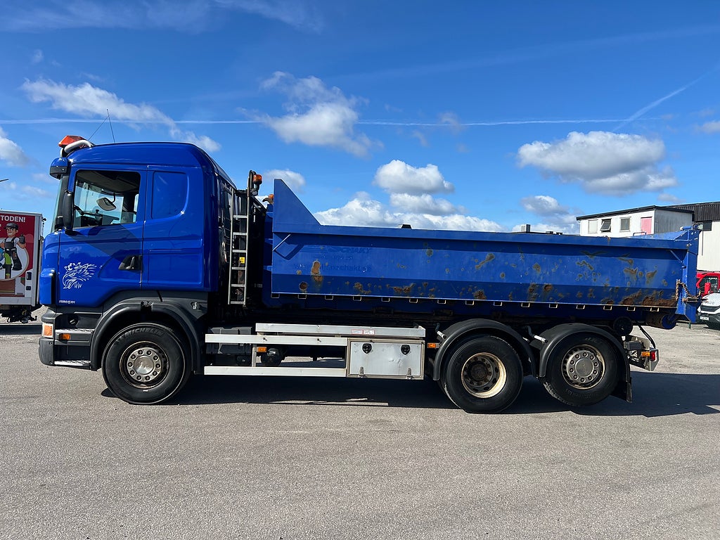 Scania R440 6x2*4 Hiab Lastväxlare inkl Flak, Euro 5