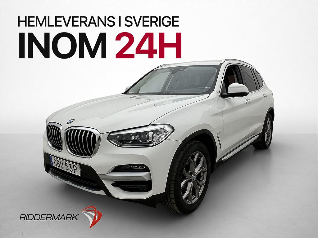 BMW X3 xDrive20i X-Line Rattvärme Navi Sensorer Ambient HUD