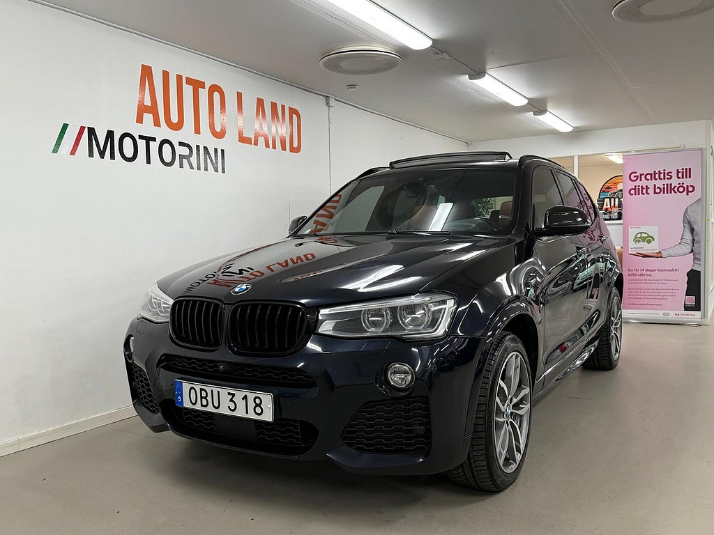 BMW X3 xDrive30d M Sport H&K/Kamera/Värmare/Drag/Navi/Skinn