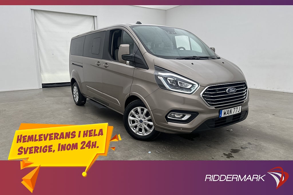 Ford Tourneo Custom Titanium Lång Värm B-Kamera 9-Sits Moms