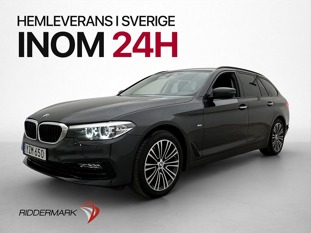 BMW 520d xDrive Touring 190hk Sportline Läder Kamera Drag