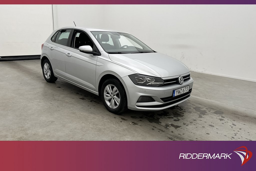 Volkswagen Polo 1.0 TSI 95hk Sensorer Bluetooth Låg-Skatt