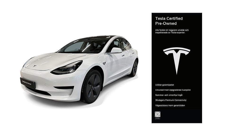 Tesla Model 3 Standard Range Plus Certified Pre-Owned 3,84% ränta