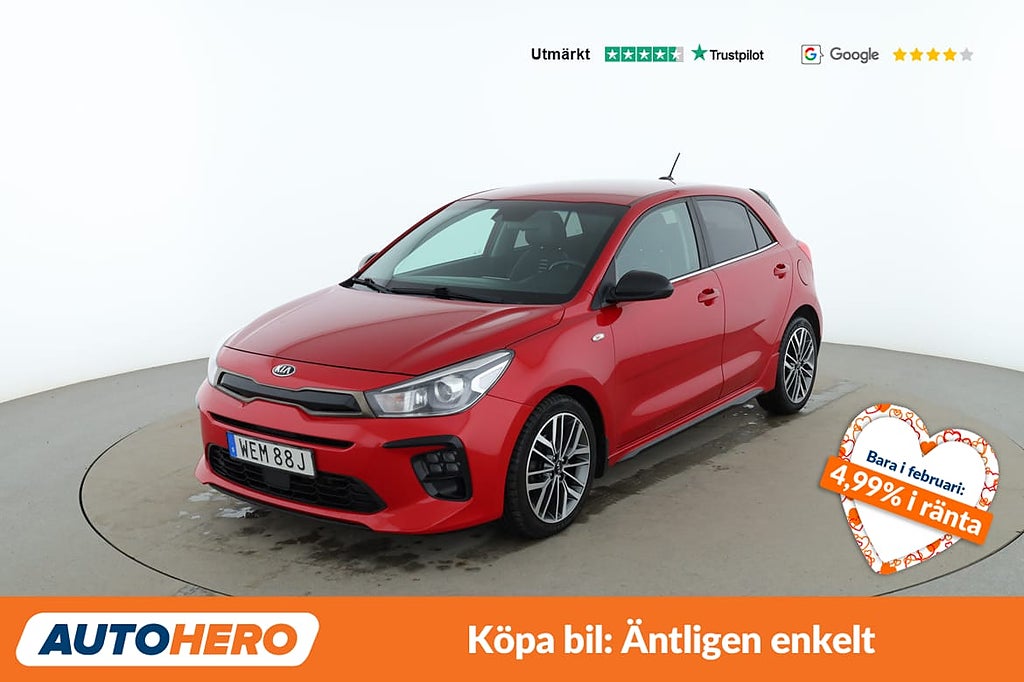 Kia Rio 1.0 TGDI / CarPlay, Rattvärme, Backkamera