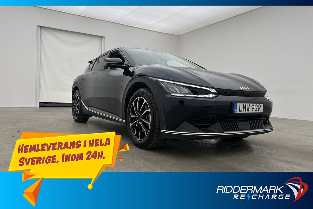 Kia EV6 77.4 kWh 228hk Kamera CarPlay Navi Rattvärme MOMS