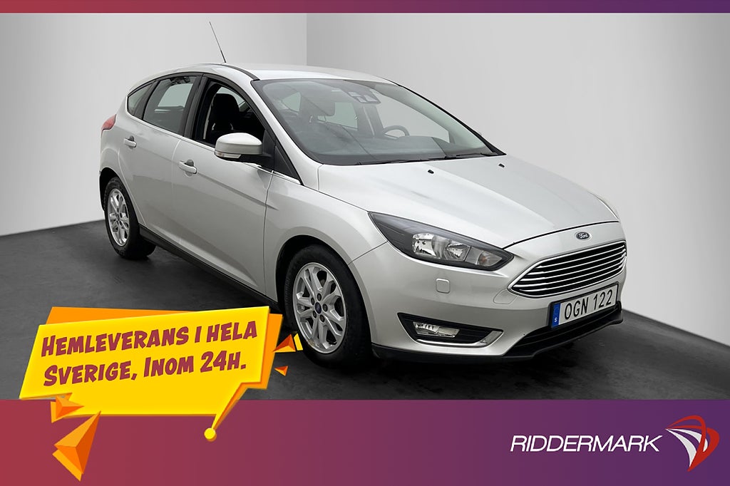 Ford Focus 1.0 EcoBoost Titanium Värmare Sensorer Bluetooth