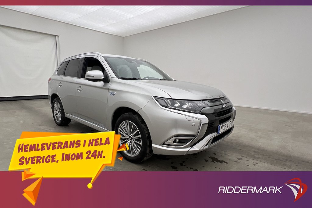 Mitsubishi Outlander PHEV 224hk Business 360° Dragkrok Skinn