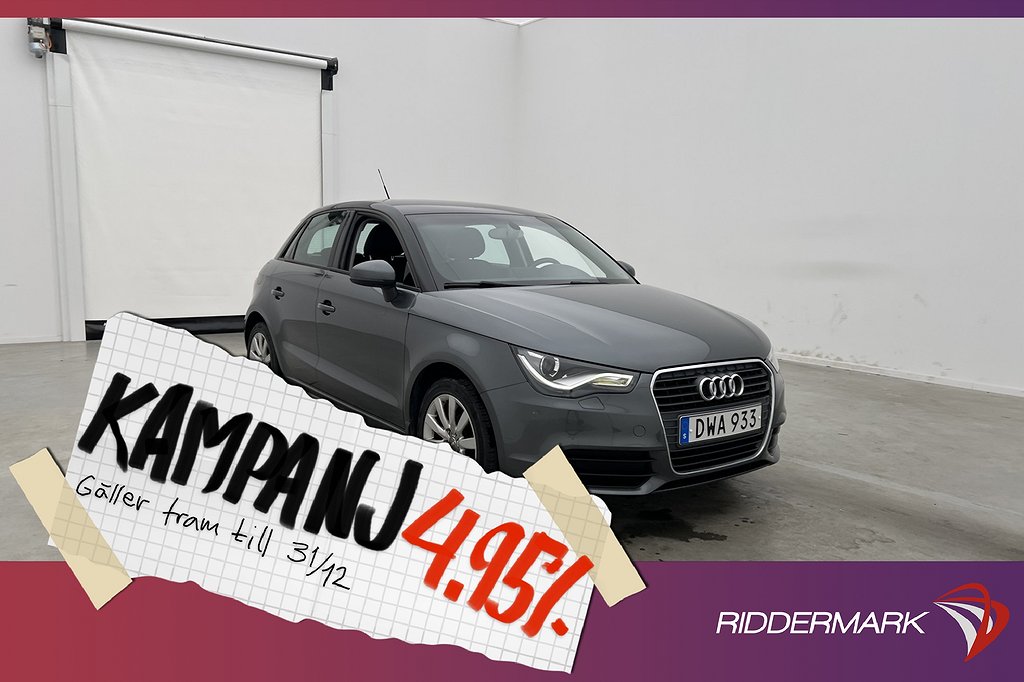 Audi A1 Sportback TFSI 86hk Proline Teknikpa 4,95% Ränta