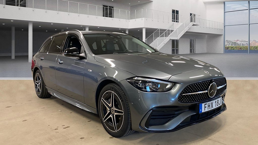 Mercedes-Benz C300 e 300 T e AMG Line, Drag, Minnespaket, Carplay, Nightpack