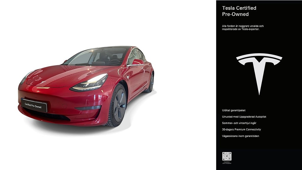 Tesla Model 3 Long Range AWD Certified Pre-Owned 3,84% ränta