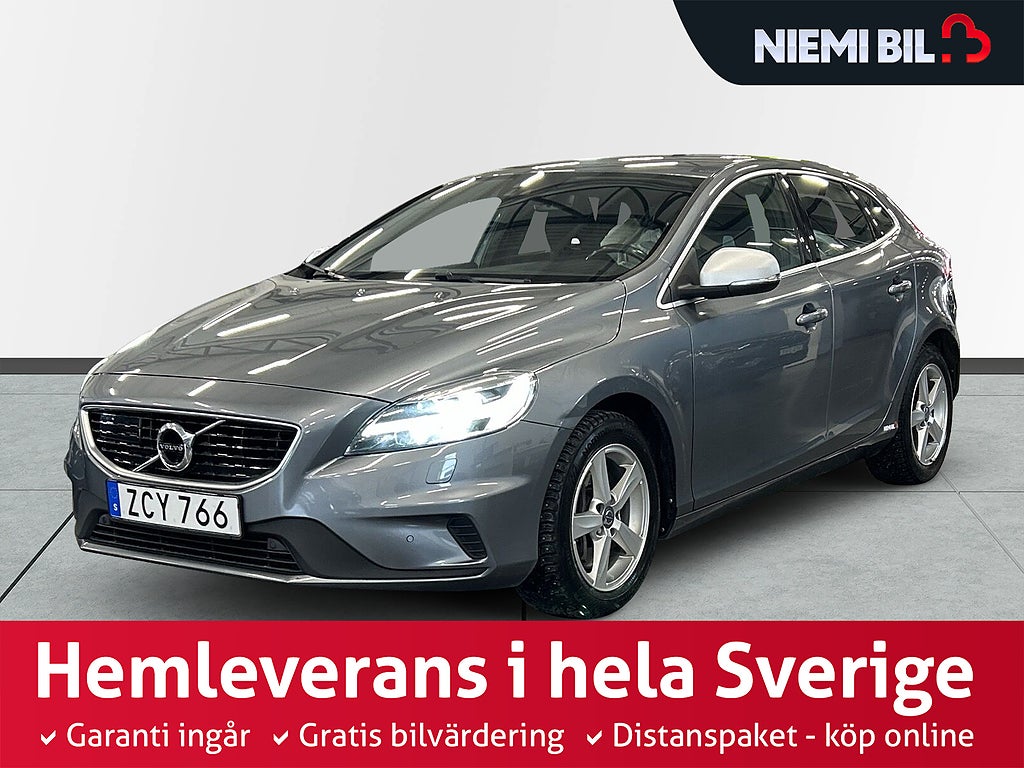 Volvo V40 D3 Geartronic R-Design 150hk S&V-hjul/Navi/Kamera/Dvärm