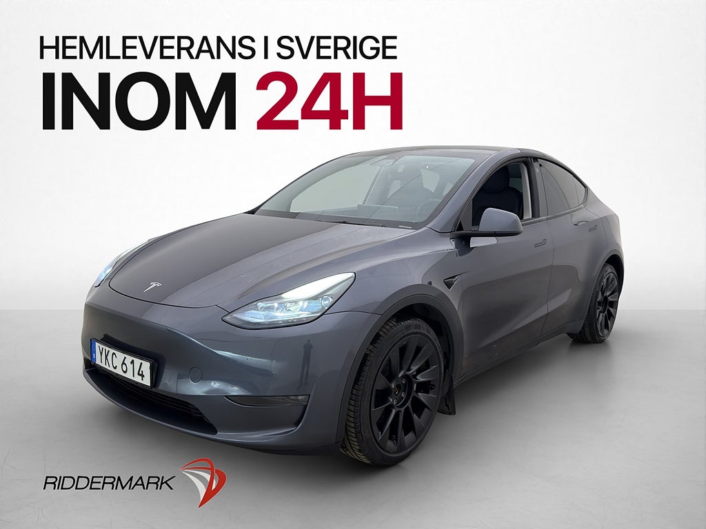 Tesla Model Y Long Range AWD Autopilot Dragkrok Svensksåld
