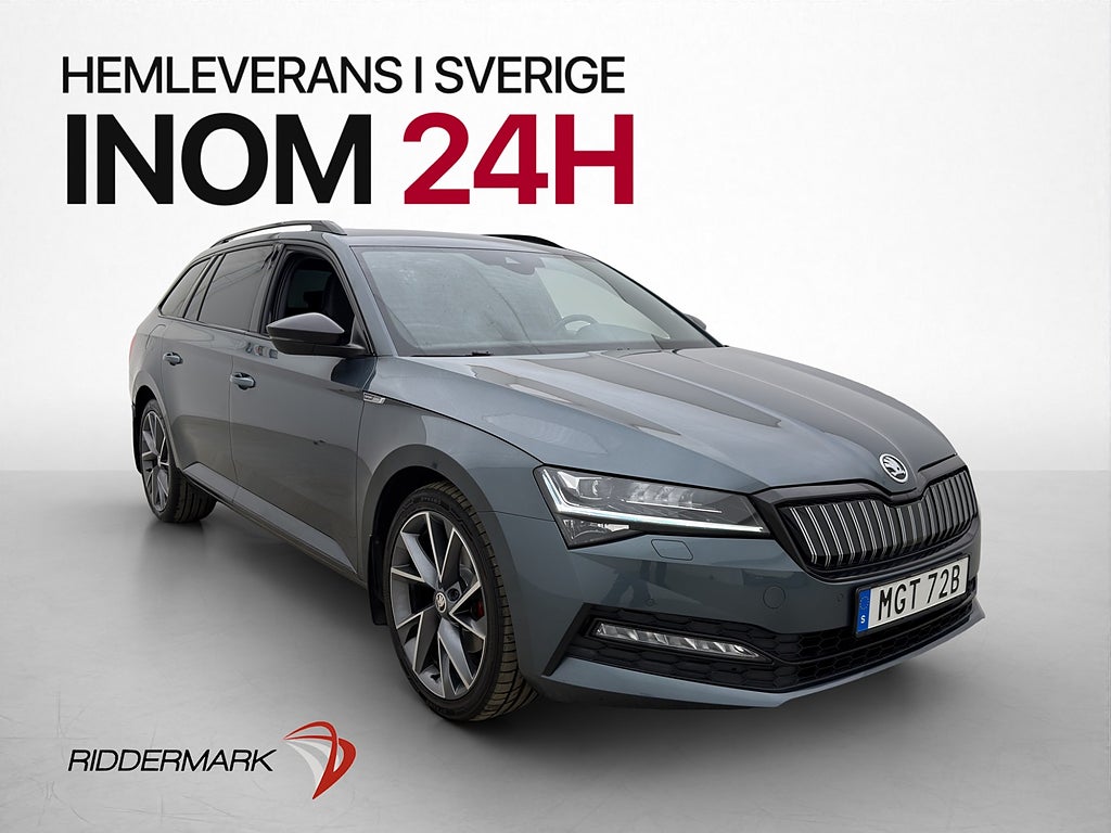 Skoda Superb TSI 218hk Sportline Cockpit Värm Kamera Drag