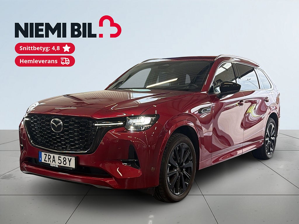 Mazda CX-80 PHEV Homura S&V-hjul 360kamera Värmare Bose 7-sits MOMS