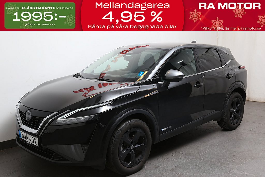 Nissan Qashqai e-POWER 190hk Black Edition 2-tone 360° Moms