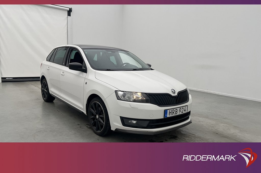 Skoda Rapid Spaceback TSI 105hk Monte Carlo Pano Sensorer