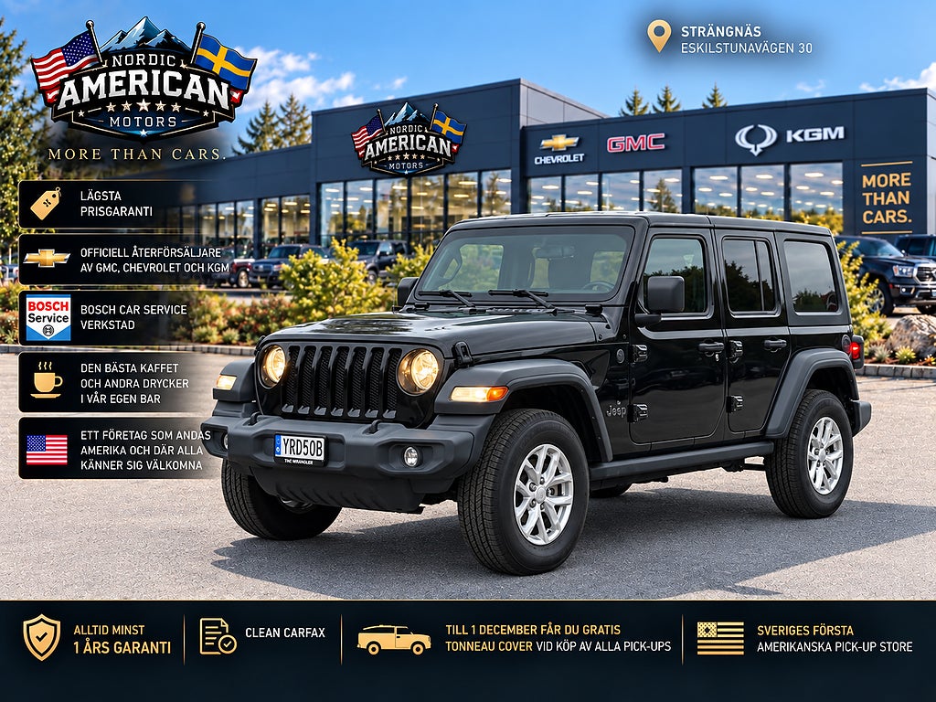 Jeep Wrangler 2.0 4WD Nyskick - I LAGER - 12m garanti - Dragkrok