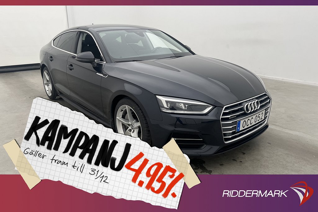 Audi A5 Sportback TDI Quattro 190hk Proline S 4,95% Ränta