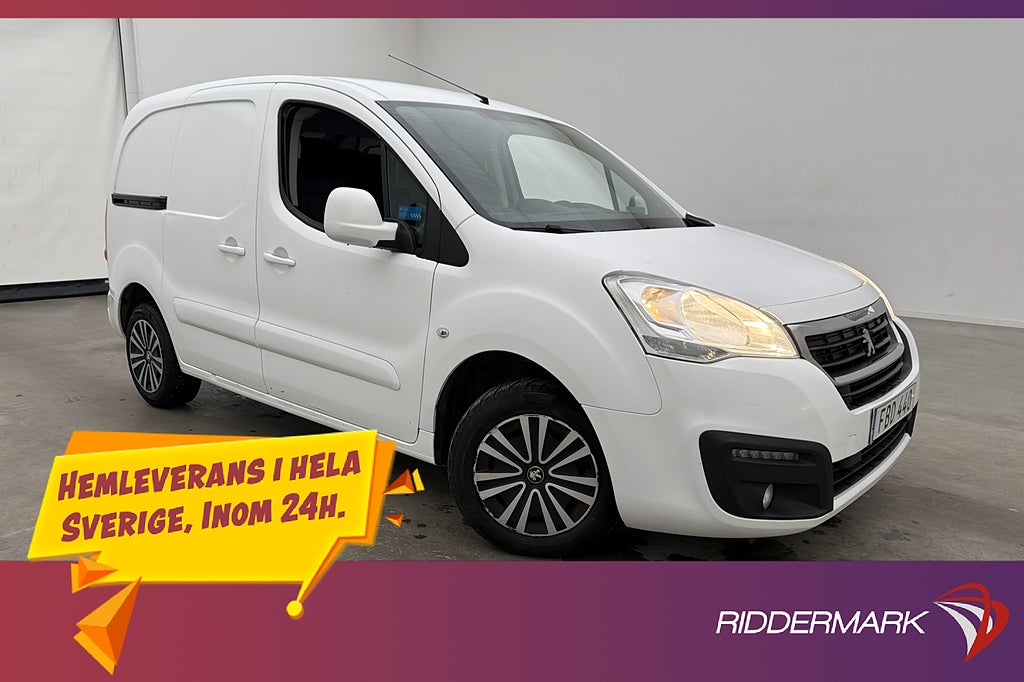 Peugeot Partner 1.6 99hk Ny-Kamrem Drag PDC Farthållare Moms