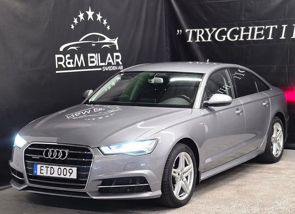 Audi A6 quattro, S-line, Drag, M-värme, P-sens, Ny Serv/Bes!!!