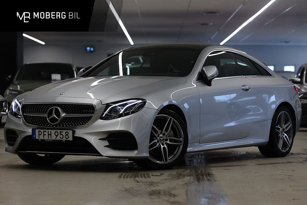 Mercedes-Benz E 200 Coupé 184hk *Kampanj!* AMG Line Pano Navi