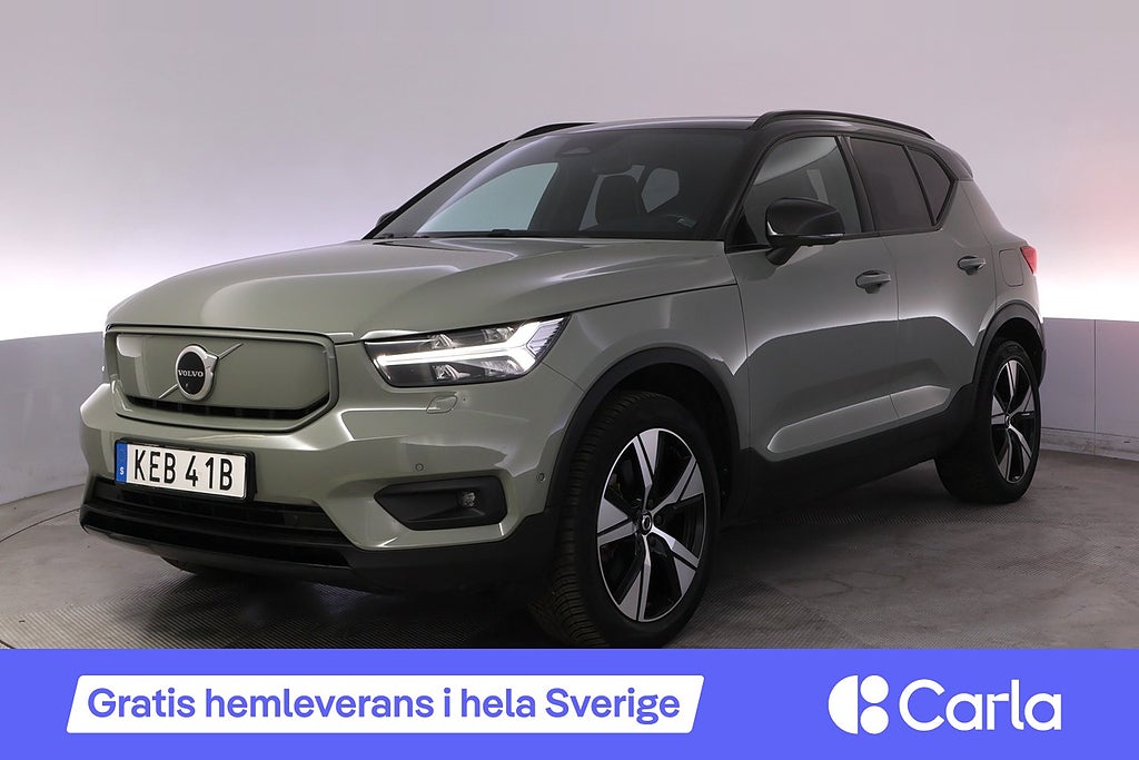 Volvo XC40 Recharge Pro Pano 360 H/K Elstol BLIS Drag