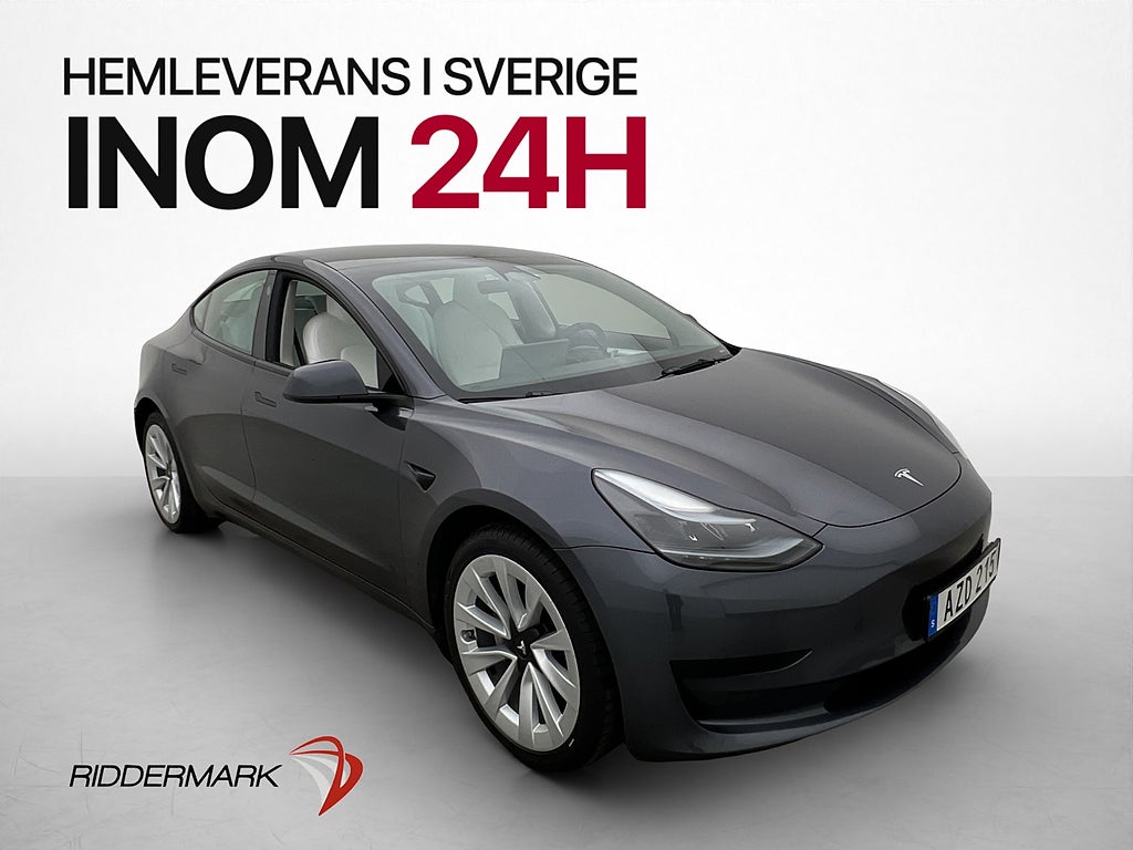 Tesla Model 3 Standard Range Autopilot Pano Värmepump MOMS