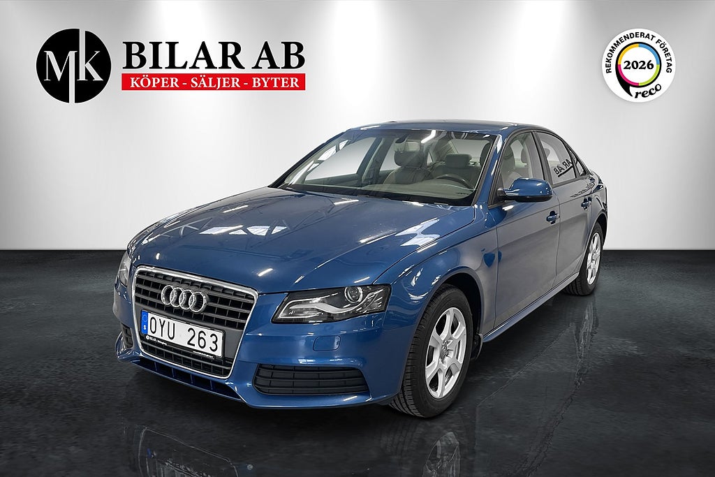 Audi A4 1.8 TFSI Nyservad  Låga mil / 1 brukare / 0:- kontant