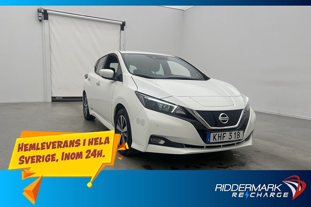 Nissan Leaf 150hk 40 kWh Acenta 360°Kamera Rattvärme MOMS