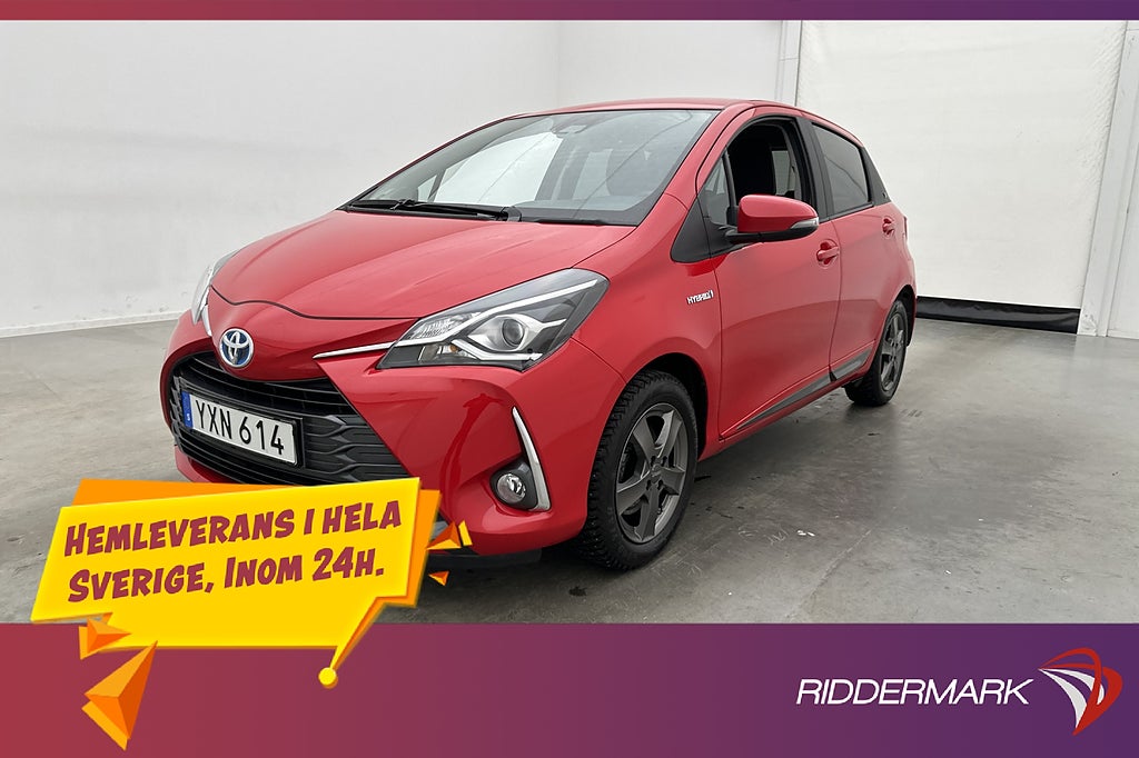 Toyota Yaris Hybrid e-CVT 101hk Y20 Kamera Navi Farthållare