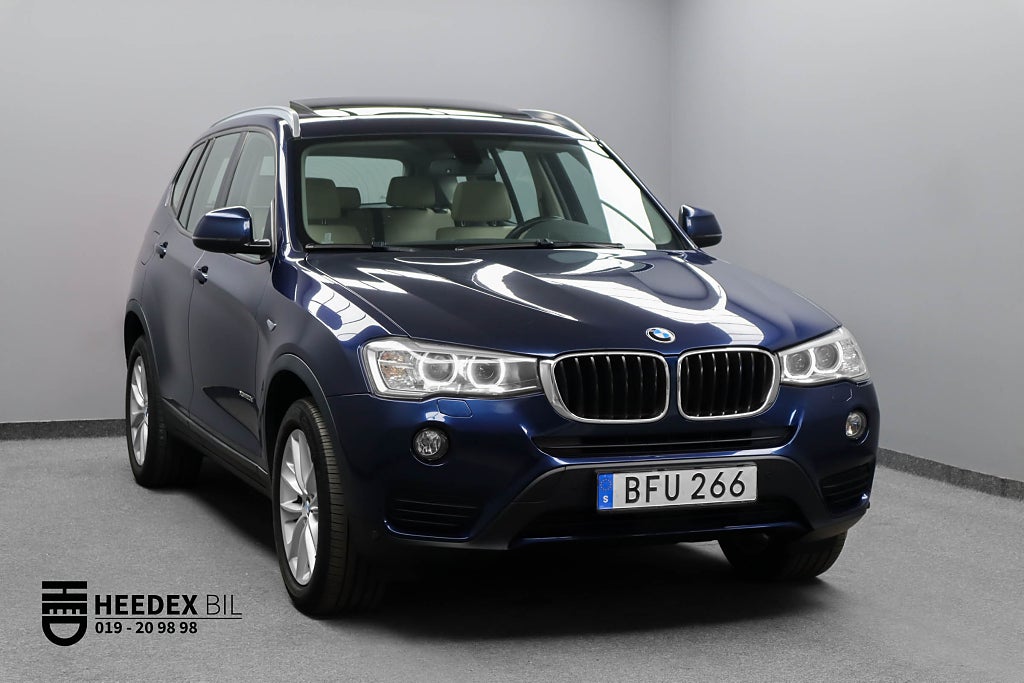 BMW X3 xDrive20d Steptronic 190hk Euro 6 Skinn Panorama Drag