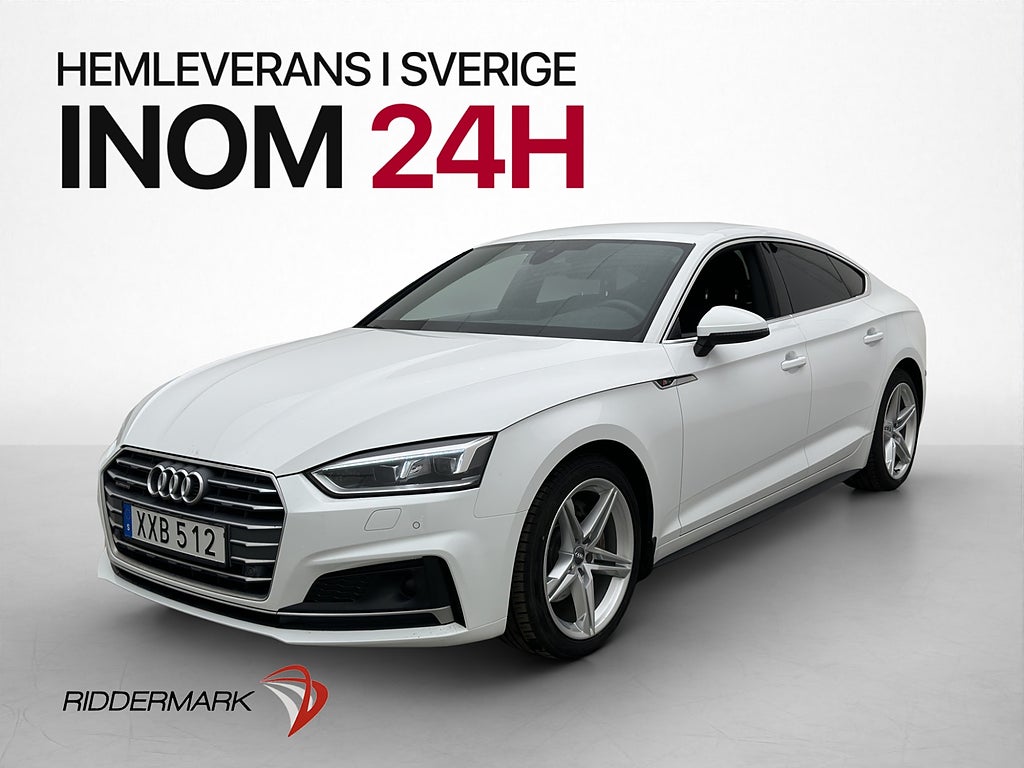 Audi A5 Sportback TDI Q 190hk S-Line Dragkrok Audi-Sound