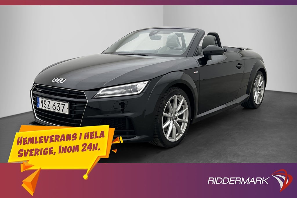 Audi TT Roadster 2.0 TFSI Q 230hk S Line Cockpit Sensorer