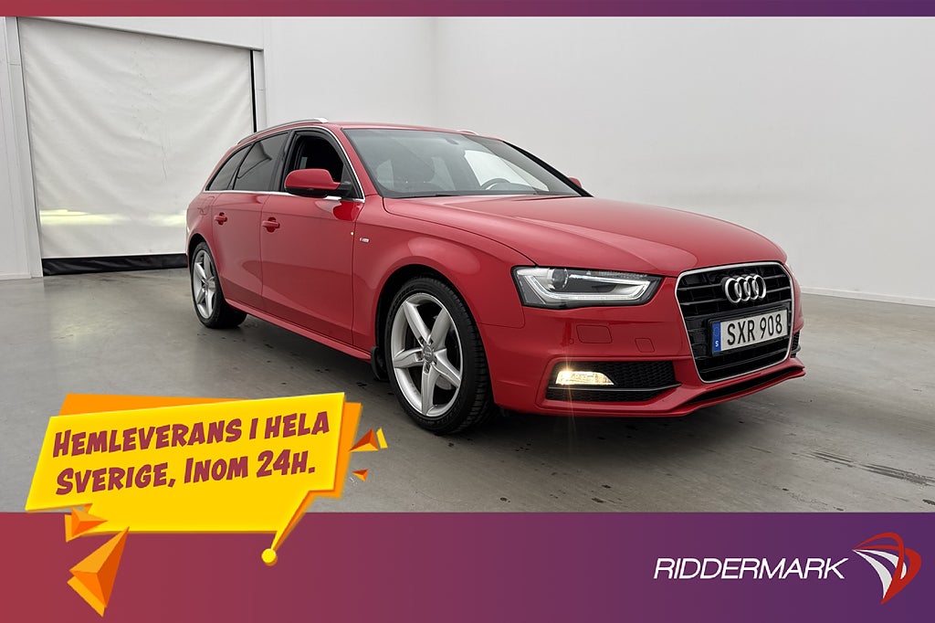 Audi A4 2.0 TDI 190hk S-Line Navigation 0.47l/mil