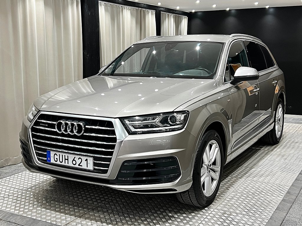 Audi Q7 TDI|V6|quattro|S Line|Sport Edition|7-sits|Navi|Drag