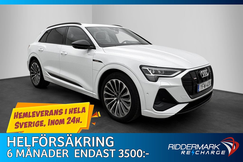 Audi E-Tron 55 Q 408hk S Line Panorama 360° B&O Luftfjädring