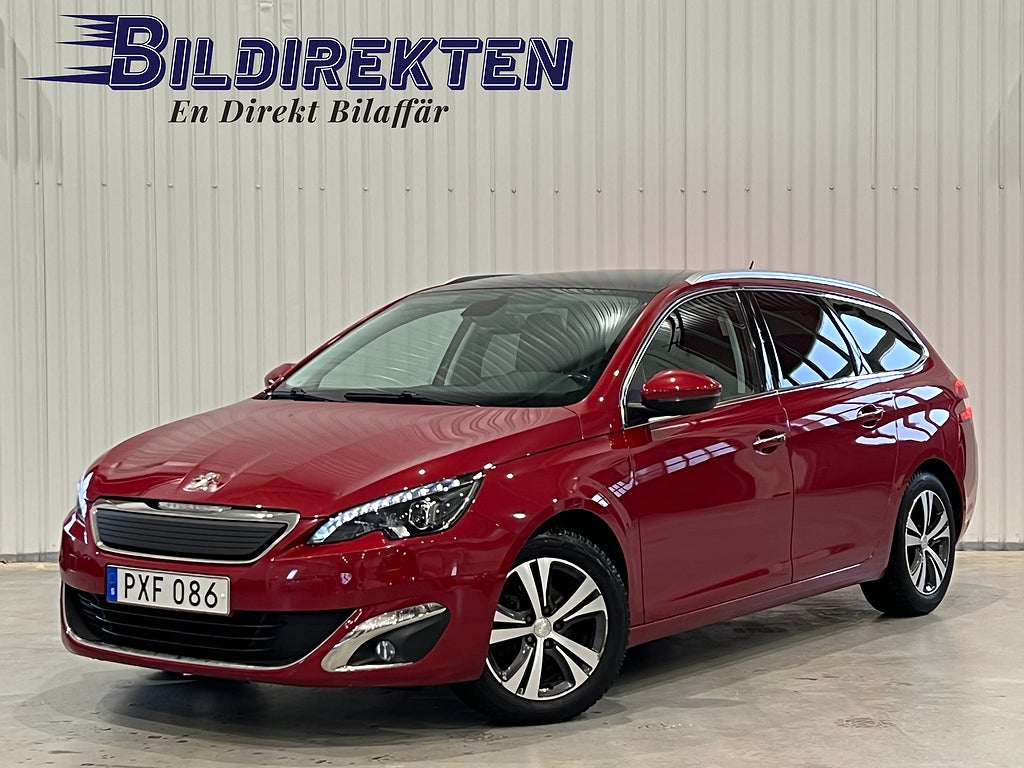 Peugeot 308 SW 1.2  DRAG PANO NAVI NYBES  SKATT 360:-/ÅR 131 HK