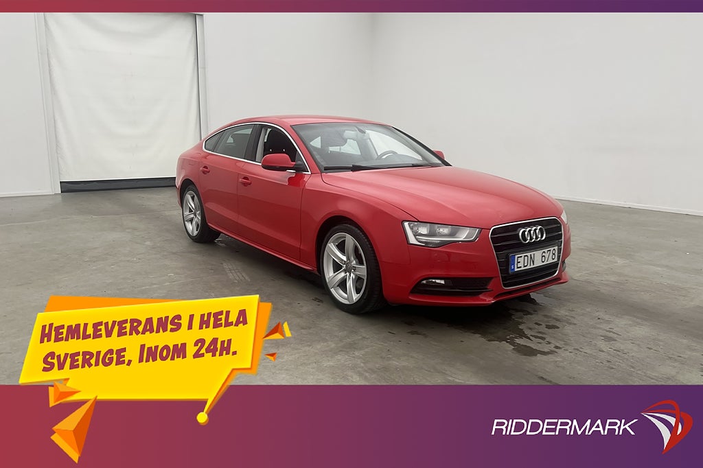 Audi A5 Sportback 2.0 TDI 163hk Comfort P-Sensorer Elstolar