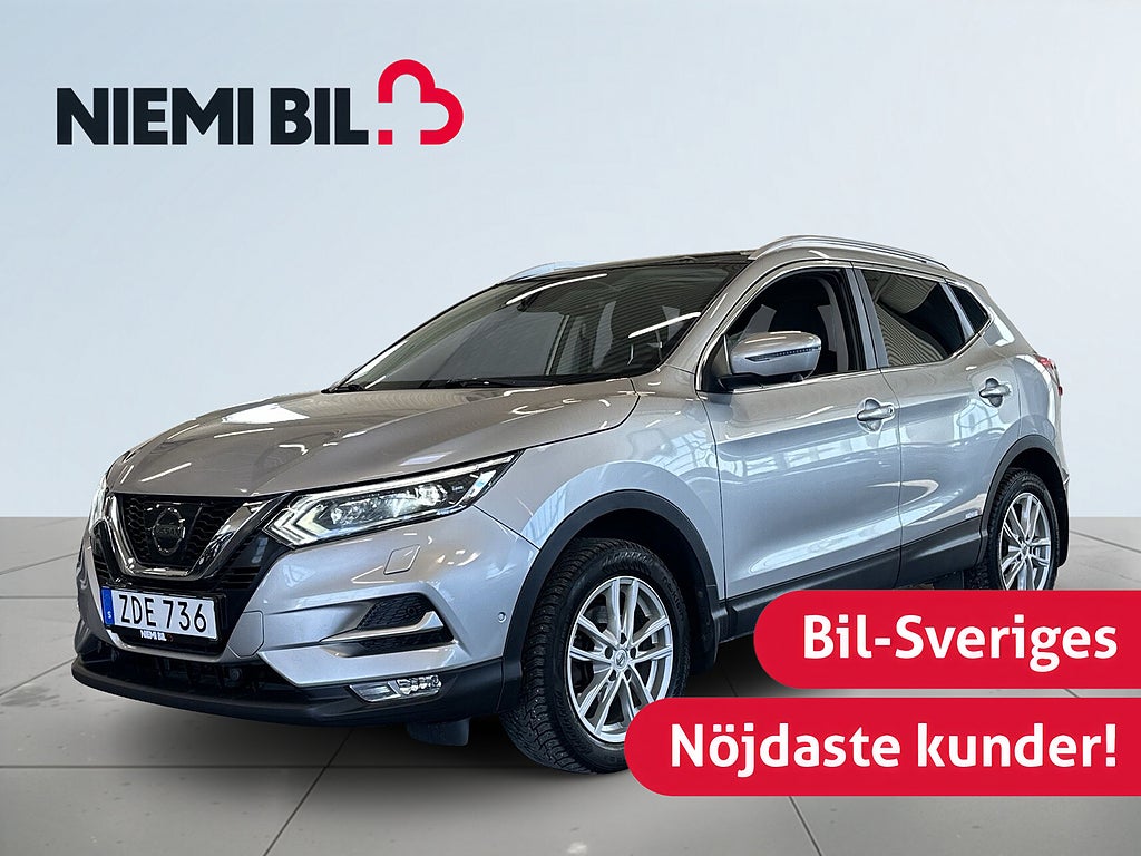 Nissan Qashqai 1.5 dCi S&V-hjul/Navi/Carplay/360kam/M&K-värm/Drag/Pano