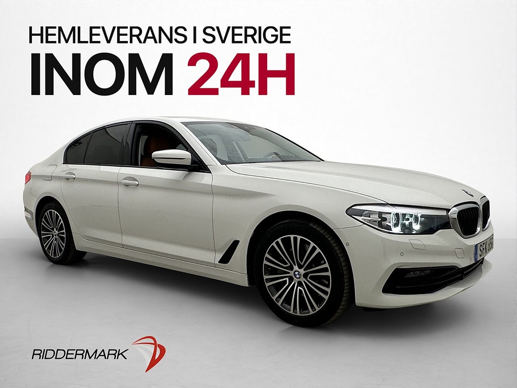 BMW 530e iPerformance Sport line Kamera Skinn Drag Rattvärme