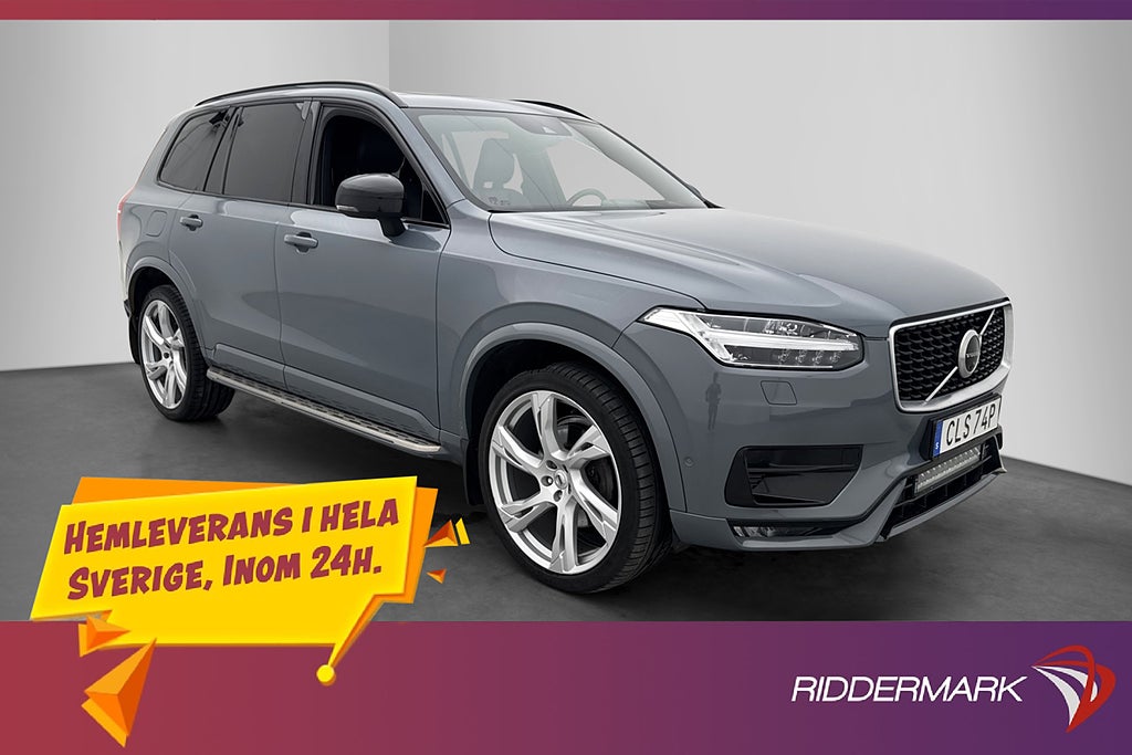 Volvo XC90 B5 AWD R-Design 7 Sit Pano Värm B&W HUD Luftfjäd