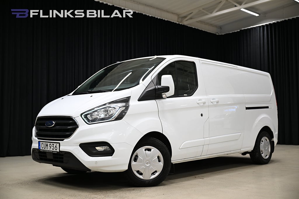 Ford transit Custom 170HK L2|Automat|Nedlackad|Dubbeldörr|NyKamrem