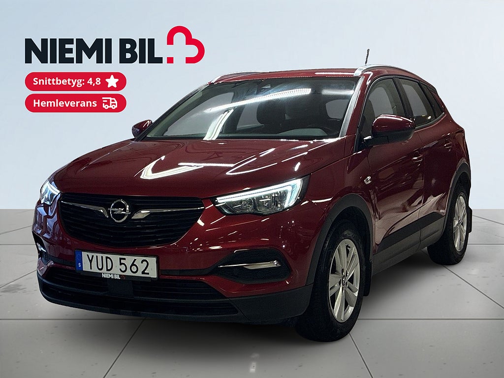 Opel Grandland X 1.2 Turbo Motorvärmare Rattvärme Farthållare S&V-däck