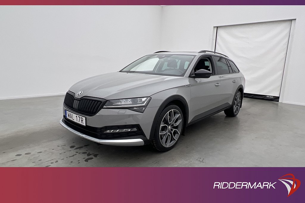 Skoda Superb Scout 4x4 200hk Business Pano Värmare Drag MOMS