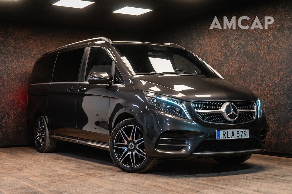 Mercedes-Benz V 300d 4M 9G AMG | MOMS | Drag | 7-sits | Värmare