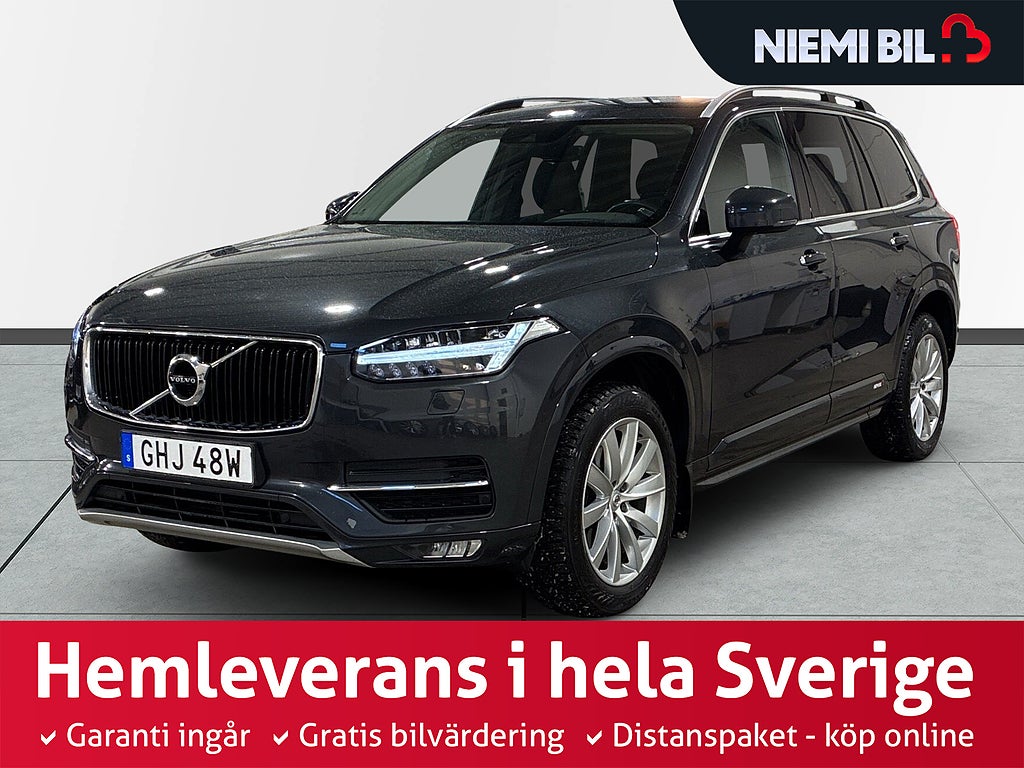 Volvo XC90 D5 AWD Aut Momentum Drag Värmare Kamera 7-sits S&V-däck
