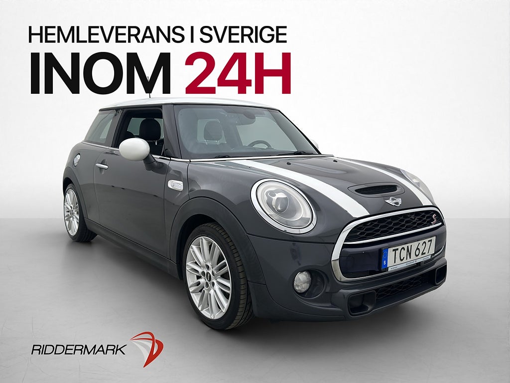 MINI Cooper S 192hk JCW-Ratt Pano Kamera Navi Skinn BT