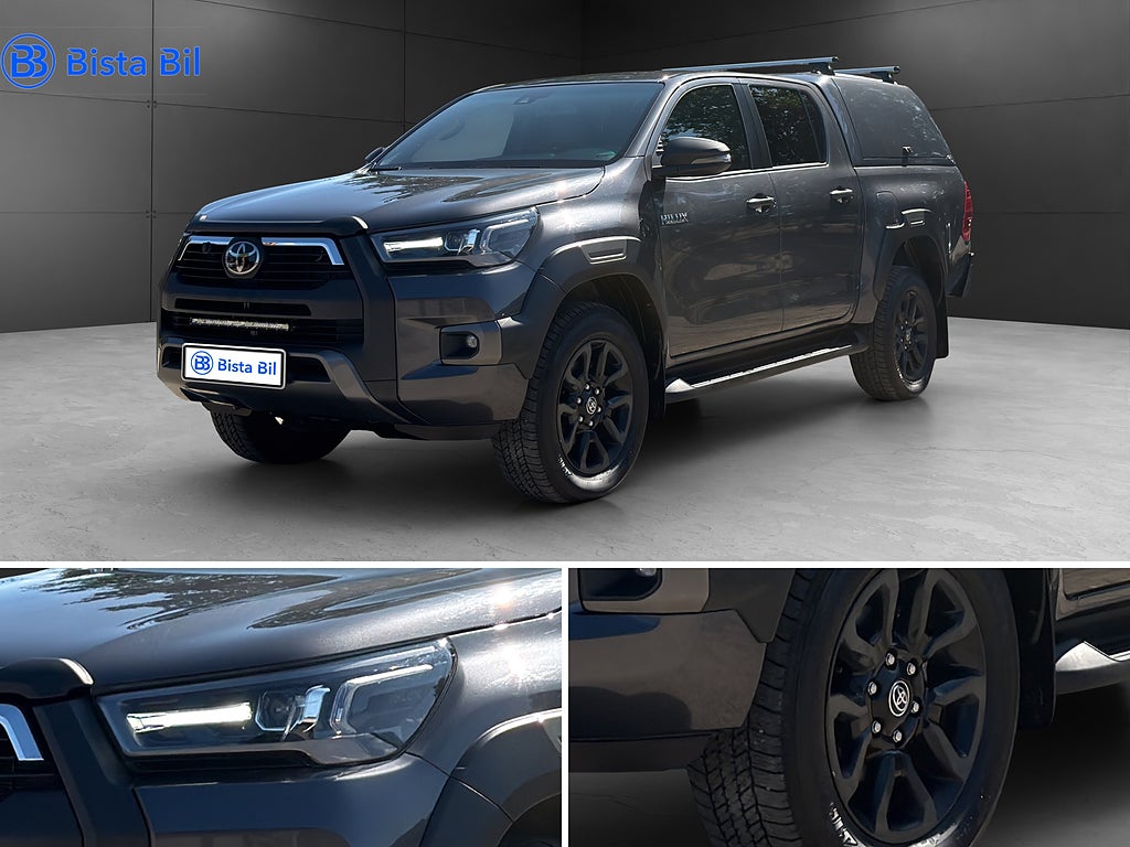 Toyota Hilux DUBBELHYTT 2.8 4X4 INVINCIBLE/MOMS/B-KAMERA VÄRME 204Hk