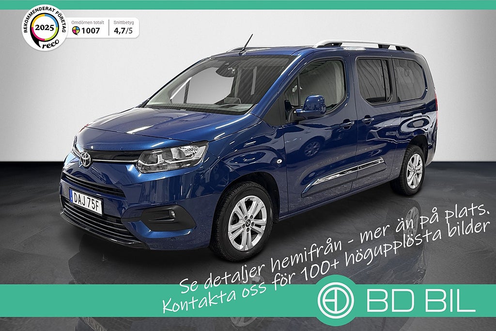 Toyota Proace City Verso 1.2 TURBO 7-SITS 360 KAMERA DRAG HUD CARPLAY