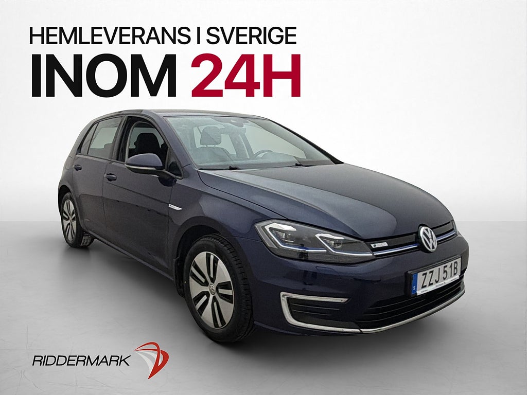 Volkswagen Golf 136hk e-Golf P-sensorer Navi CarPlay